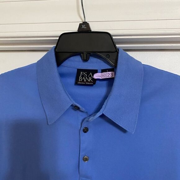JOS. A. BANK Signature Collection Light Blue Size Large Collared Men Shirt EUC - Picture 4 of 5